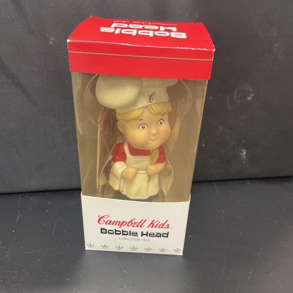 New Campbell Soup Kids Bobble Head Doll AA White Collectible Doll 2002